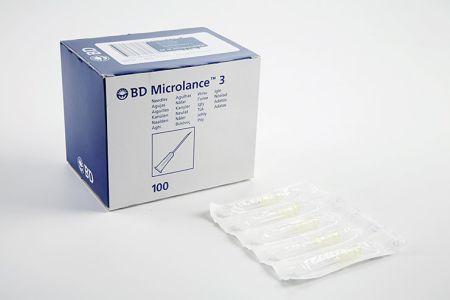 Microlance kanyle 30Gx1/2 0.3x13 mm gul 100 stk