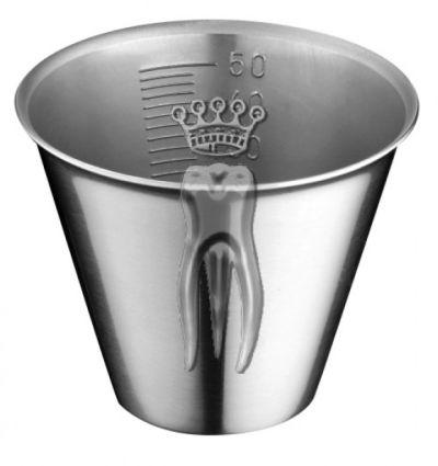 Medicin bæger rustfrit stål 50cc*