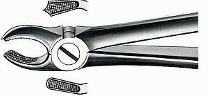 Kraftig college pincet u/lås med rillet greb 15 cm*