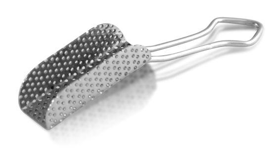 KDJ Aftryksske A lang 4.5 cm. rustfrit stål