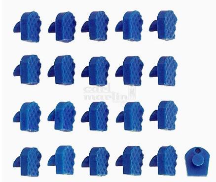 Puder til kronefjernertang CM 1113/1 blå 20 stk*