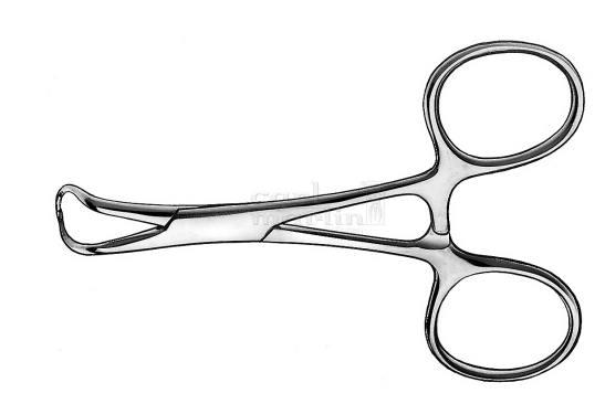 Klemmelus/hæmostagetang Backhaus 9 cm nr. 1815*