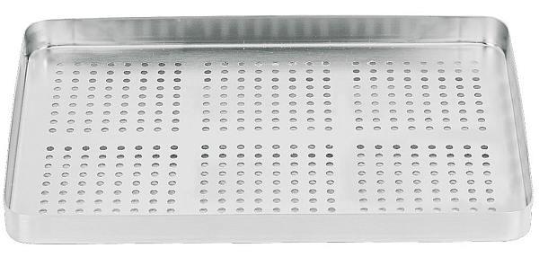 Standard kassette bund perf. rustfri stål 18x28 cm*