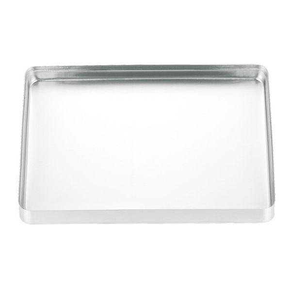 Standard kassette låg rustfri stål 18x28 cm*