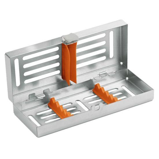 Instrumentkassette Mini rustfri stål 18x7cm Orange*