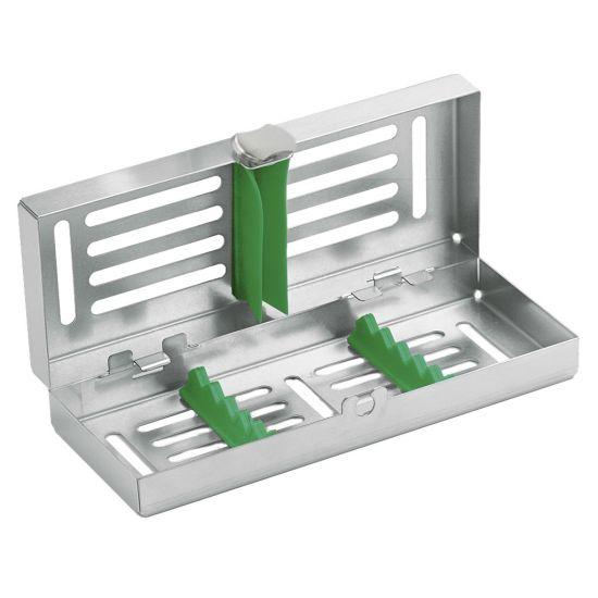 Instrumentkassette Mini rustfri stål 18x7cm Grøn*