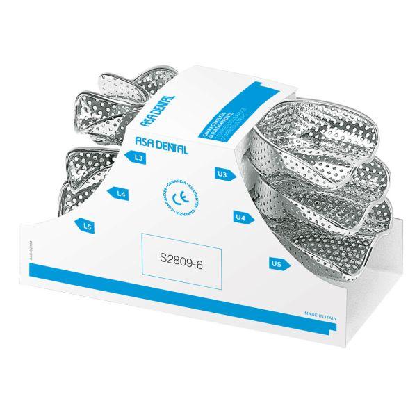 Aftryksske i rustfrit stål perforeret 2809 sæt 6 Stk*