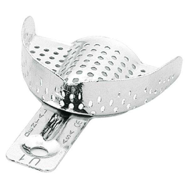 Aftryksske i aluminium perforeret u/kant XXS, U1*