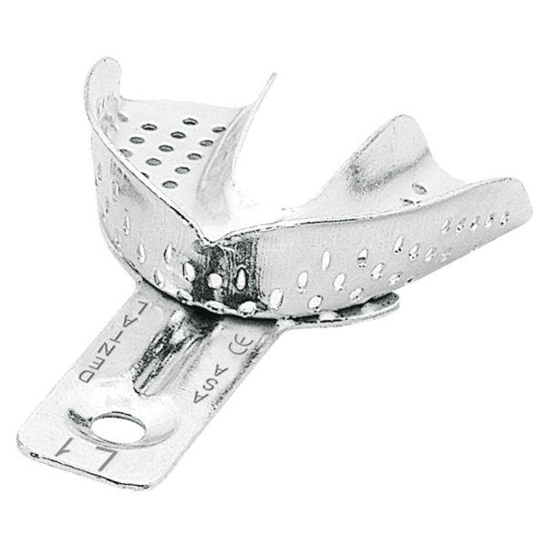 Aftryksske i aluminium perforeret u/kant XXS, L1*