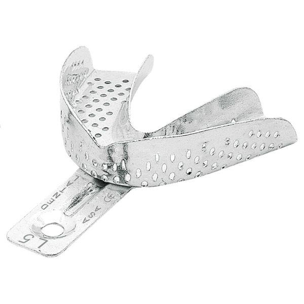 Aftryksske i aluminium perforeret u/kant L, L5*