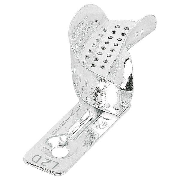 Aftryksske i aluminium partiel perforeret u/kant XS, L2D*