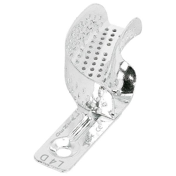 Aftryksske i aluminium partiel perforeret u/kant M, L4D*