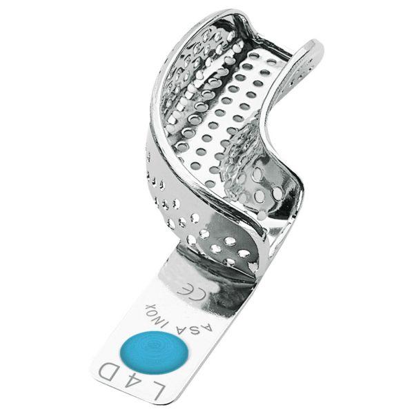 Aftryksske i rustfrit stål perf. partiel blå/M L4D*