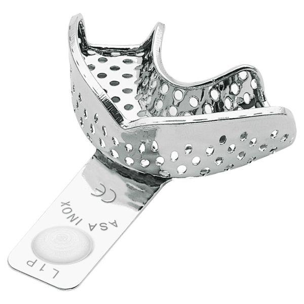 Aftryksske i rustfrit stål perf. partiel UK hvid 2804-L1P*