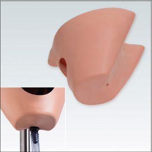 Maske med hul til vandafløb*