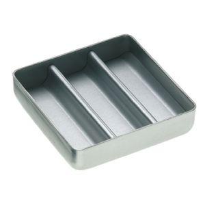 Box til points i rustfrit stål 50x50x12 mm*