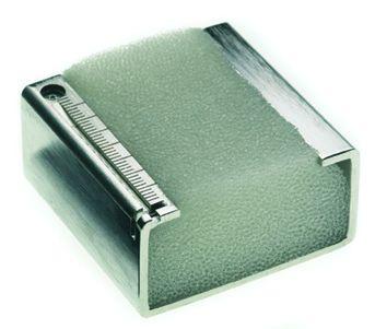 Fileholder og måler i rustfrit stål 50x50x25 mm*