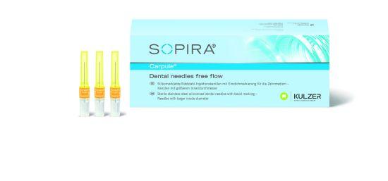 Sopira Free Flow kanyle 30G 0.3x25 mm 100 stk gul