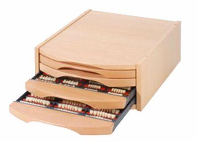 Premium tandskab træ m/ 4 skuffer*