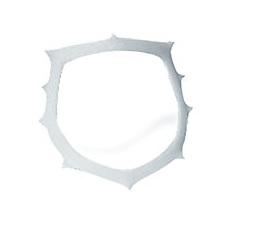 Kofferdamramme Hvid Ostby 152 mm*