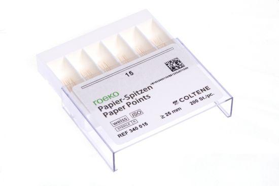 Paper points Topcolor steril 200 stk ISO 15 Hvid*
