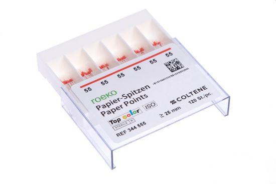 Paper points Topcolor steril 120 stk ISO 55 Rød