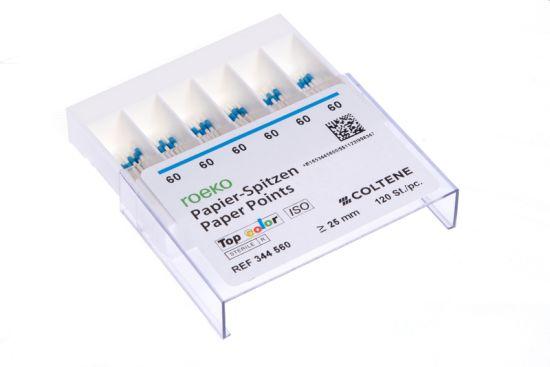 Paper points Topcolor steril 120 stk ISO 60 Blå