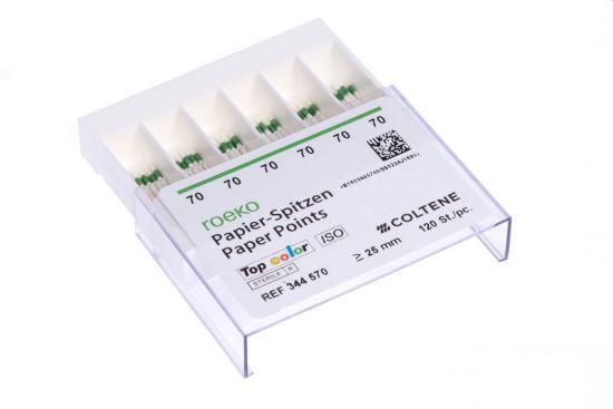 Paper points Topcolor steril 120 stk ISO 70 Grøn*