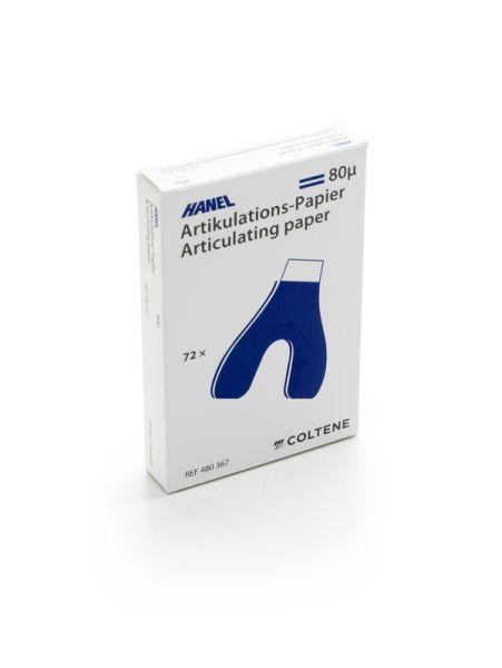 Artikulationspapir 80 my hestesko 72 stk blå/blå