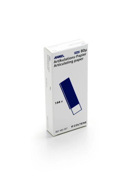 Artikulationspapir 80 my lige 144 stk blå/blå