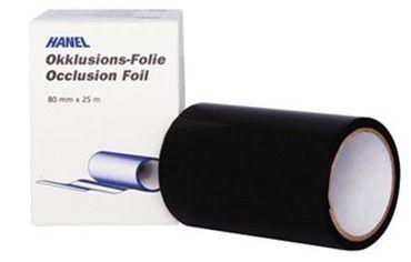 Occlusions-Folie 12 my Sort 80 mm dobbeltsidet 25 m*