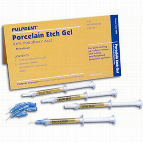 Porcelain ætsgel 4x1.2 ml og 8 spidser
