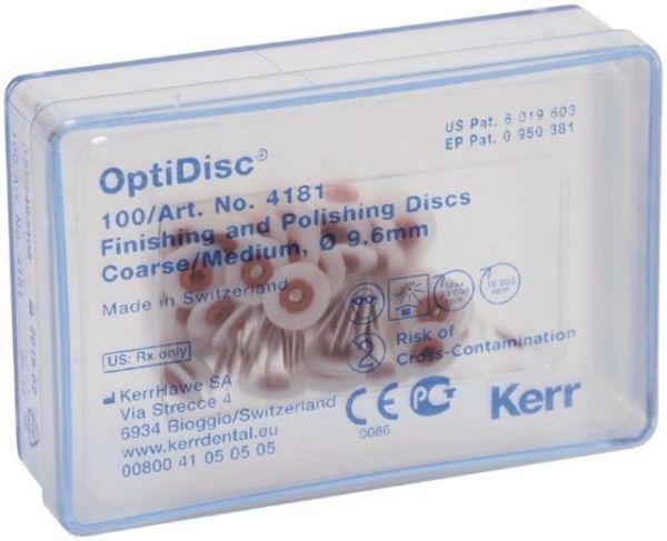 OptiDisc Ø9.6 mm grov/medium rød 100 stk