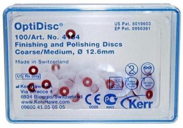 OptiDisc Ø12.6 mm grov/medium rød 100 stk