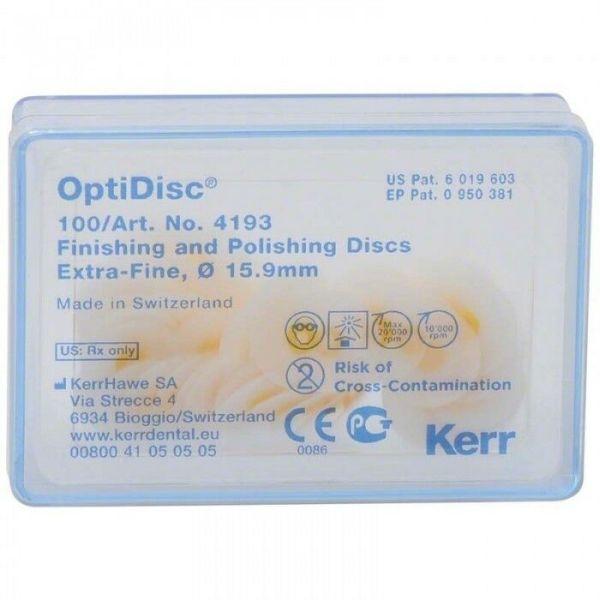 OptiDisc Ø15.9 mm ekstra fin gul 100 stk*