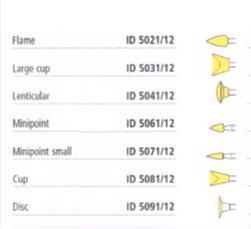 Identoflex komposit polerer 12 stk gul stor kop