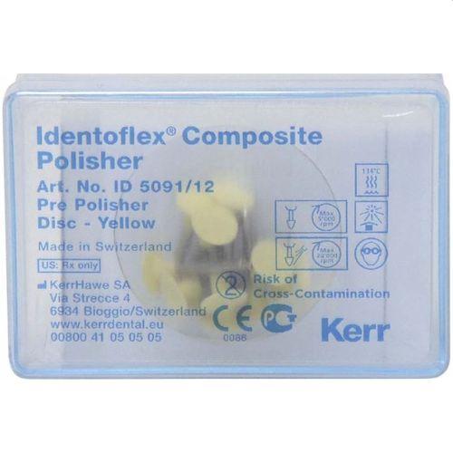 Identoflex komposit polerer 12 stk gul disc*