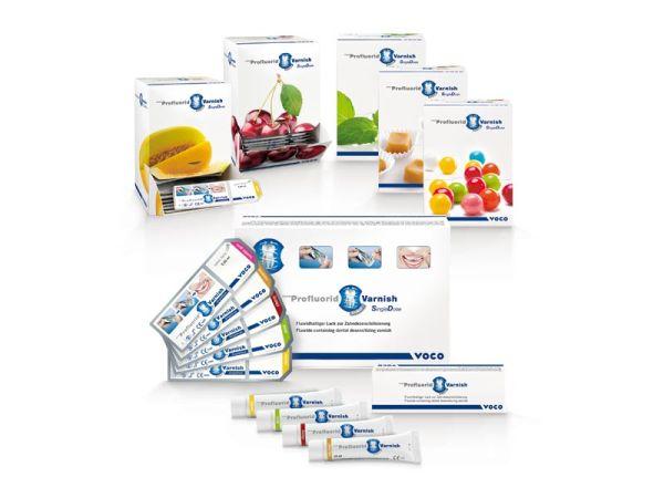 Profluorid Varnish  5%NaF tube 4x10 ml assorteret