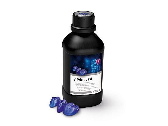 V-Print cast flaske 1.000 gram blå*