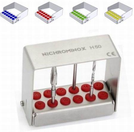 Plug-in borholder til 12 kirurgiske bor gul 50 mm*