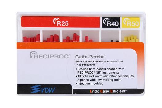Reciproc guttapercha 60 stk 28 mm assorteret