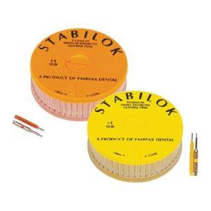 Stabilok 0.60 mm gul 100 titaniumstifter + 5 bor*