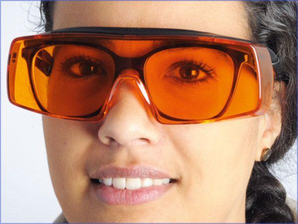 H&W Super Fit beskyttelsesbrille, orange glas*