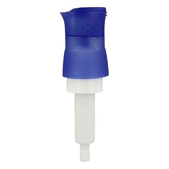 Dekaseptol pumpe til 1 l flasker blå