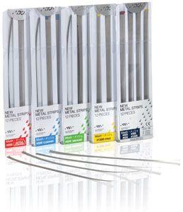 Metal Strips (4x3)xN° 200 assorteret grov rød*