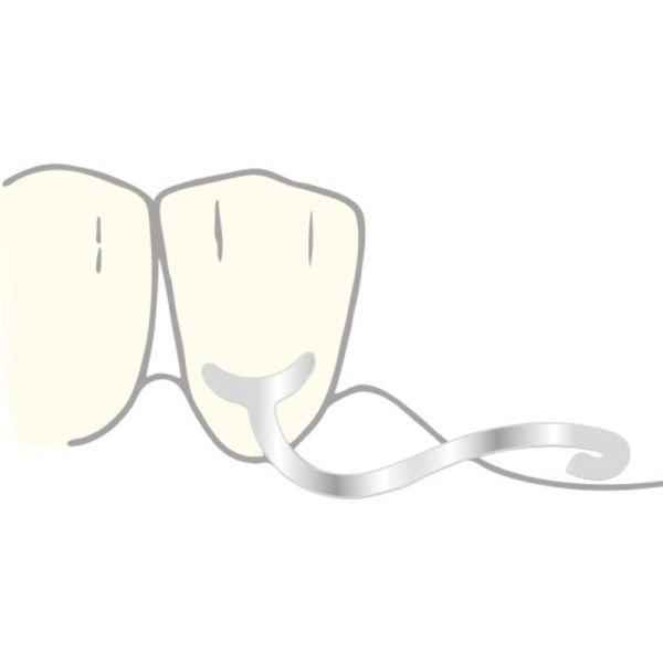 J-bøjler 1.0 mm lige 10 stk