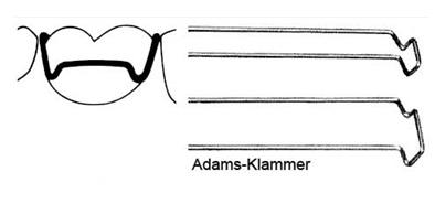 Adams-Klammer 7 mm 10 stk*