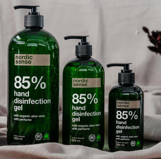Hånddisinfection Gel 85% m/ Aloe Vera 500 ml