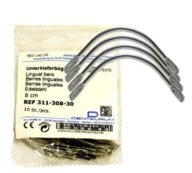 Lingual barre anatomisk 80 mm 10 stk*