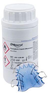 Orthocryl væske 250 ml Blå*